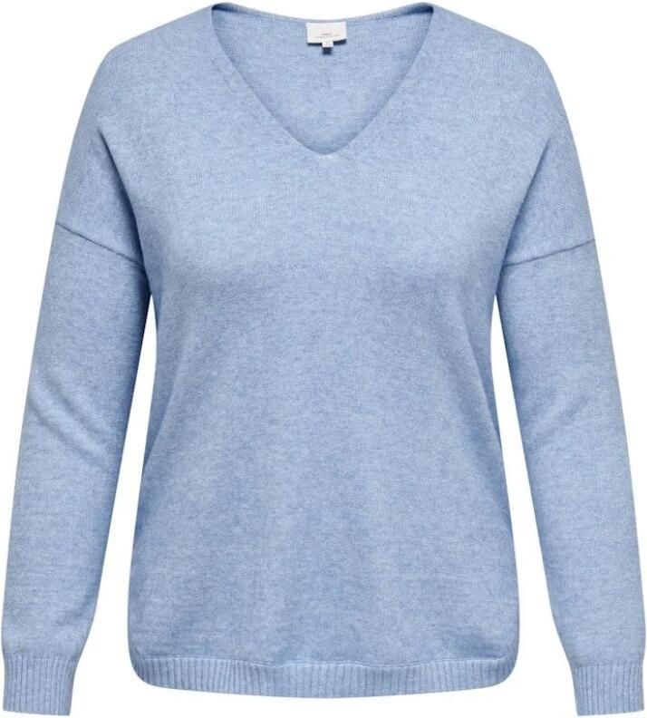 ONLY CARMAKOMA Trui met V-hals CARMARGARETA LS PULLOVER KNT NOOS - Foto 4