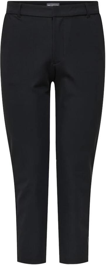 Only Carmakoma Reis Sigaret Enkelpants in Zwart Black Dames