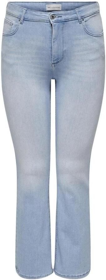 ONLY CARMAKOMA high waist flared jeans CARWILLY light blue denim