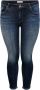 ONLY CARMAKOMA regular waist cropped skinny jeans CARWILLY dark denim - Thumbnail 2