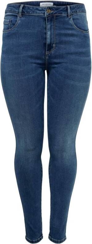 Only Carmakoma Skinny jeans Blauw Dames