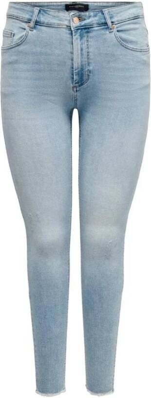 Only Carmakoma Skinny Jeans Blauw Dames