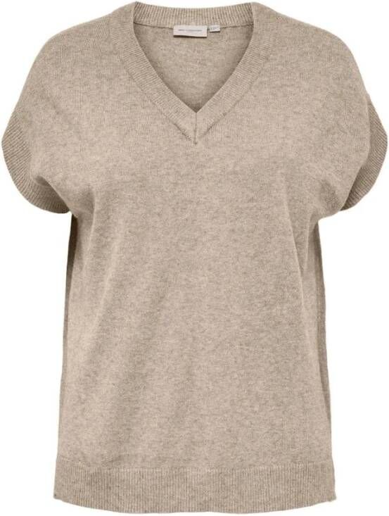 Only Carmakoma T-shirts Beige Dames