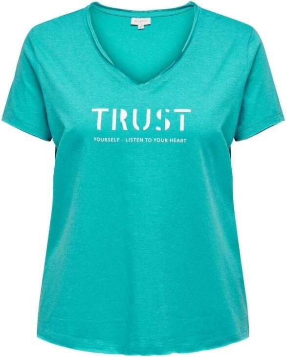 Only Carmakoma T-shirts Groen Dames