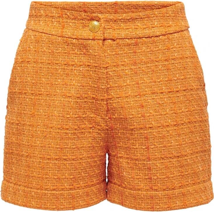 Only Casual Shorts Oranje Dames