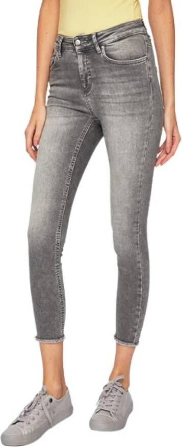 Only Cropped Jeans Grijs Dames