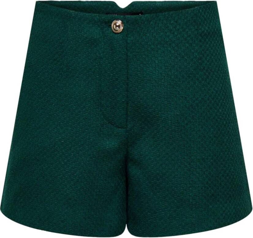Only Dames casual shorts Groen Dames