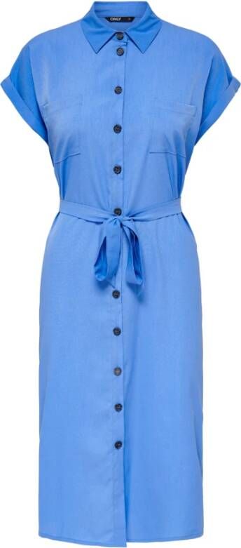 Only Dames jurk onlhannover Blauw Dames