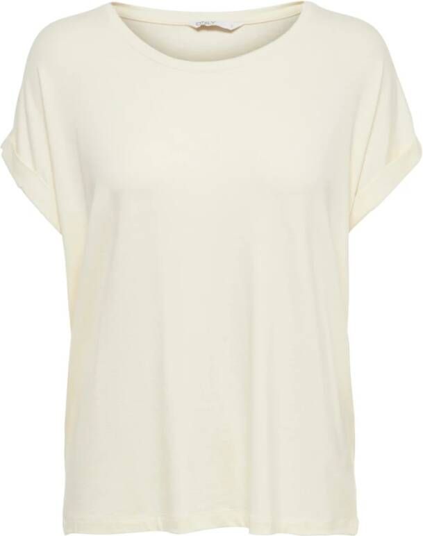 Only Moster Short Sleeves O-Neck Top White Dames