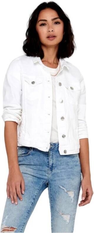 Only Jeansjack Tia in lichte used wassing met stretch - Foto 4