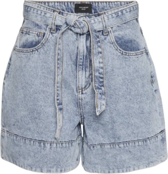 Only Denim Shorts Blauw Dames