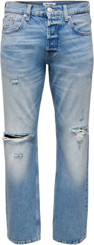Only & Sons Loose fit jeans van katoen model 'Edge'