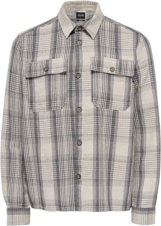 Only & Sons Overhemd Lange Mouw Only & Sons ONSSCOTT LS CHECK FLANNEL OVERSHIRT 4162