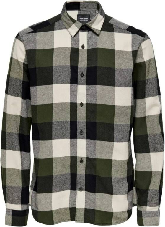 Only & Sons Casual Shirts Grijs Heren