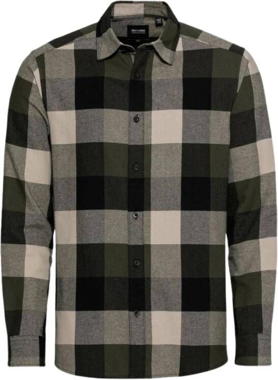 Only & Sons Casual Shirts Zwart Heren