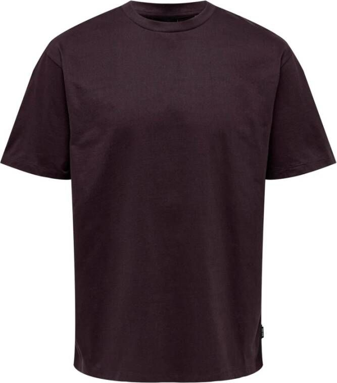 Only & Sons Fudge Onsfred RLX SS TEE Noos | Freewear Bruin Heren