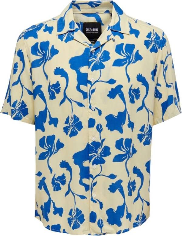 Only & Sons Lichtblauw Gekleurde Shirt voor Mannen Blue Heren
