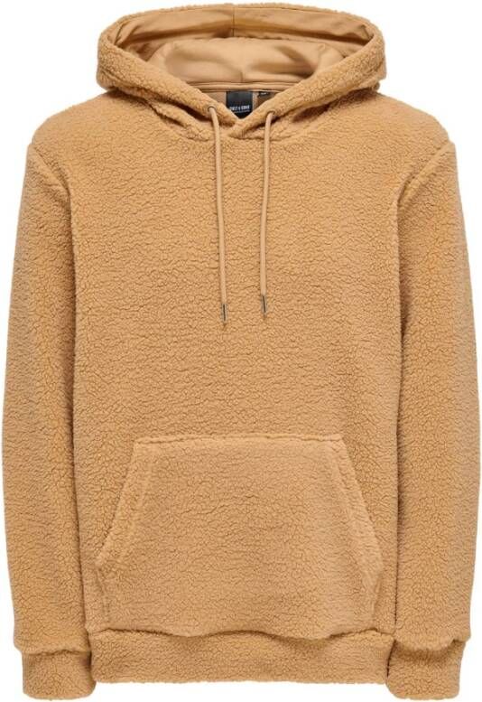 Only & Sons Hoodies Bruin Heren