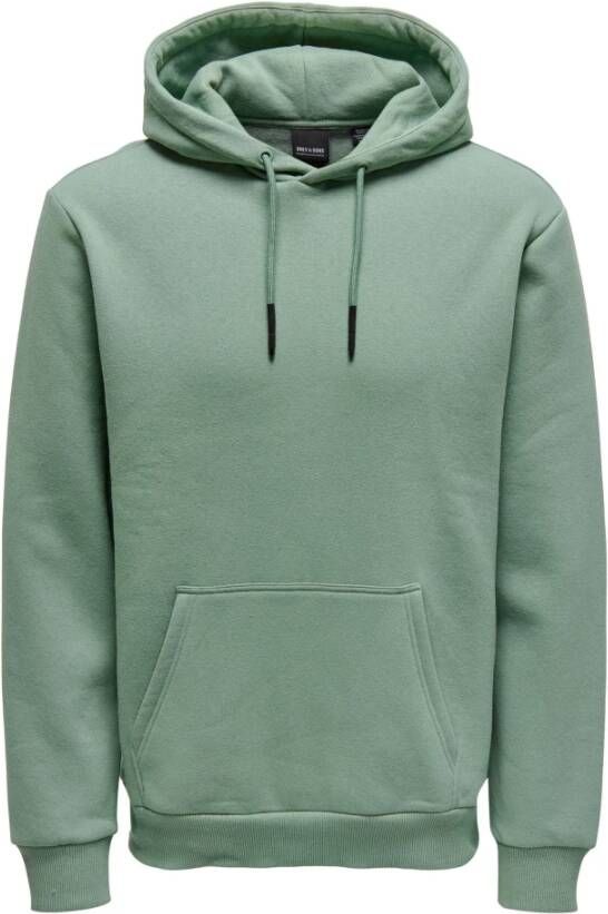 Only & Sons Hoodies Groen Heren