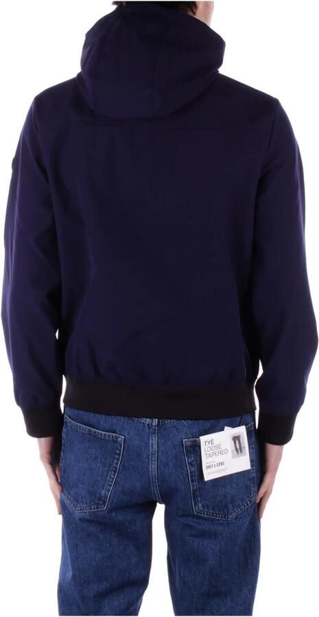 Only & Sons Blauwe Hoodie Jas Rits Zakken Avond Blue Heren