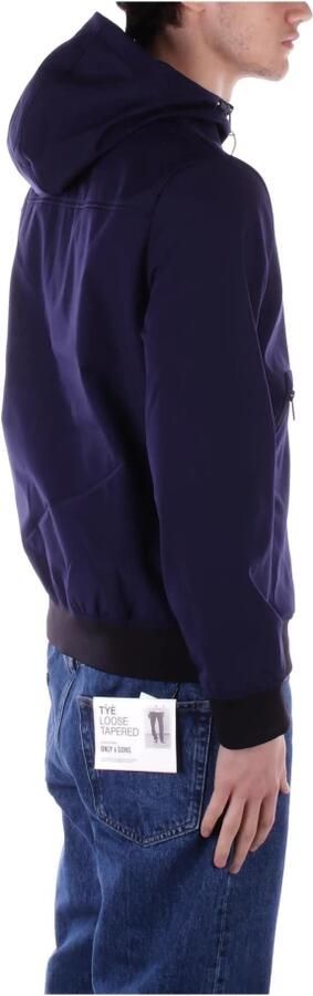 Only & Sons Blauwe Hoodie Jas Rits Zakken Avond Blue Heren - Foto 5