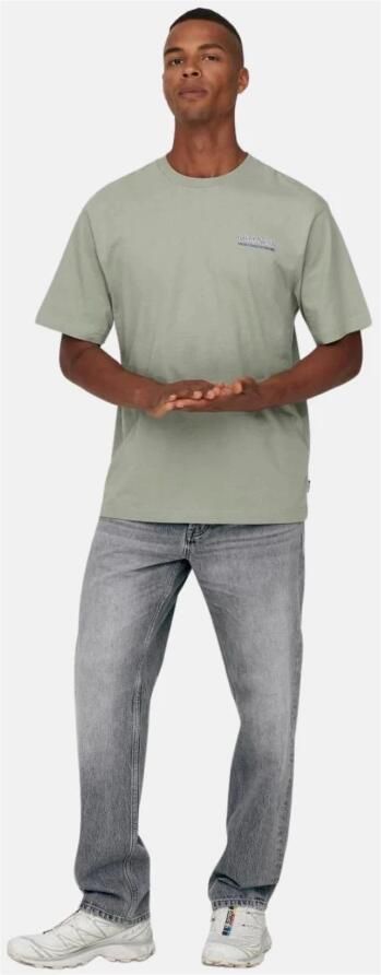 ONLY & SONS Regular fit jeans ONSEDGE STRAIGHT BROMO 0017 DOT DNM NOOS - Foto 7