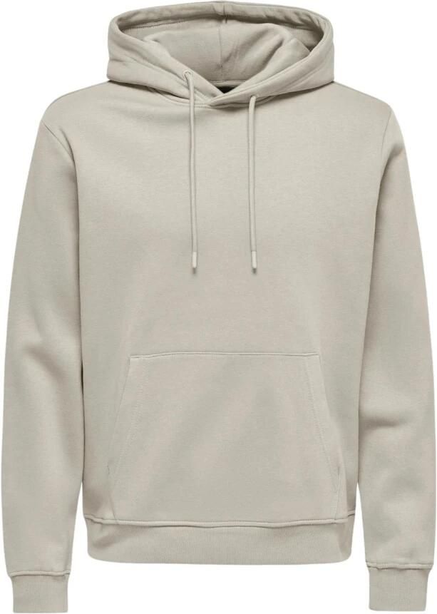 Only & Sons Casual Hoodie Sweatshirt Gray Heren - Foto 7