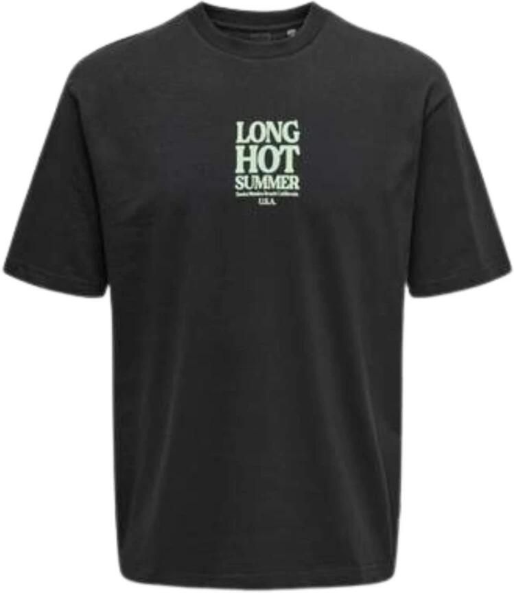 Only & Sons Relaxed fit T-shirt van puur katoen model 'KENNY' - Foto 5