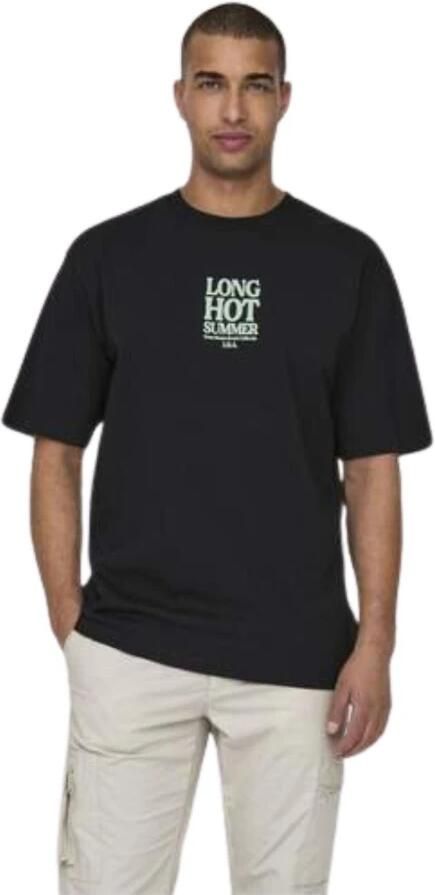 Only & Sons Relaxed fit T-shirt van puur katoen model 'KENNY' - Foto 3