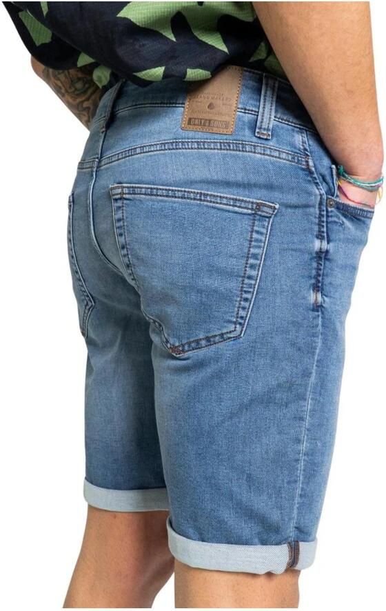 ONLY & SONS Jeansshort ONSPLY LIGHT BLUE 5189 SHORTS DNM NOOS - Foto 8
