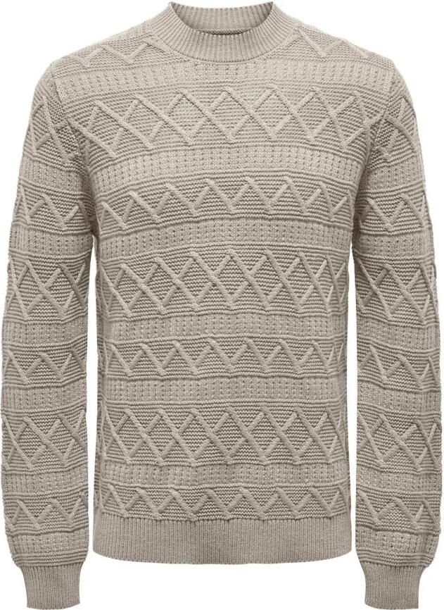 Only & Sons Trui Only & Sons ONSWADE REG 5 STRUC CREW NECK KNIT 22027159 - Foto 5