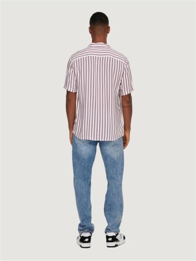 Only & Sons Vrijetijdsoverhemd van viscose met reverskraag model 'WAYNE' - Foto 2