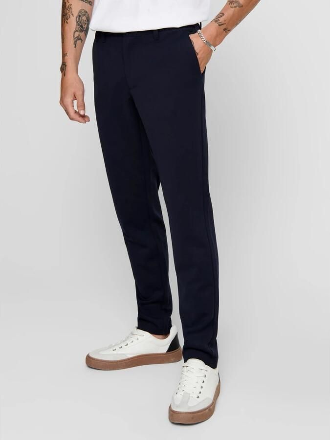 Only & Sons Marineblauwe Stretch Chinos Donkerblauw Blue Heren - Foto 6