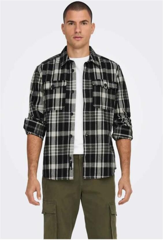 ONLY & SONS Overhemd met lange mouwen OS ONSMILO OVR CTN CHECK LS - Foto 4