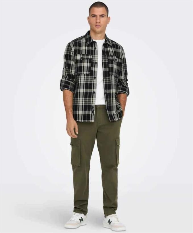 ONLY & SONS Overhemd met lange mouwen OS ONSMILO OVR CTN CHECK LS - Foto 3