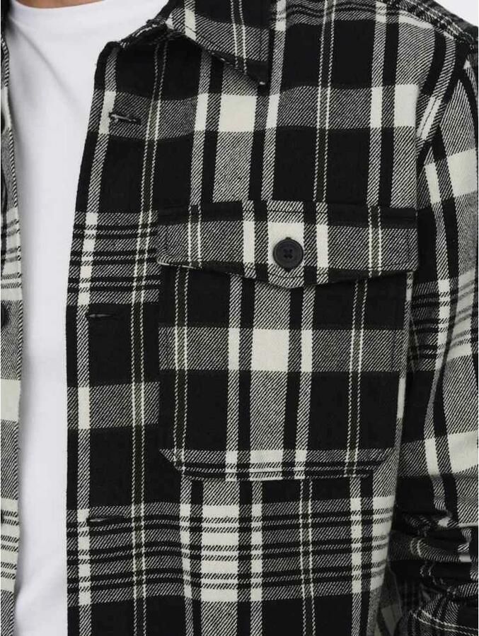 ONLY & SONS Overhemd met lange mouwen OS ONSMILO OVR CTN CHECK LS