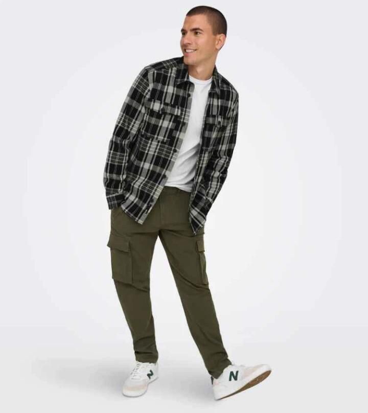 ONLY & SONS Overhemd met lange mouwen OS ONSMILO OVR CTN CHECK LS - Foto 2