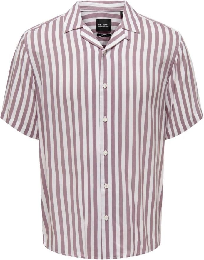 Only & Sons Vrijetijdsoverhemd van viscose met reverskraag model 'WAYNE' - Foto 3