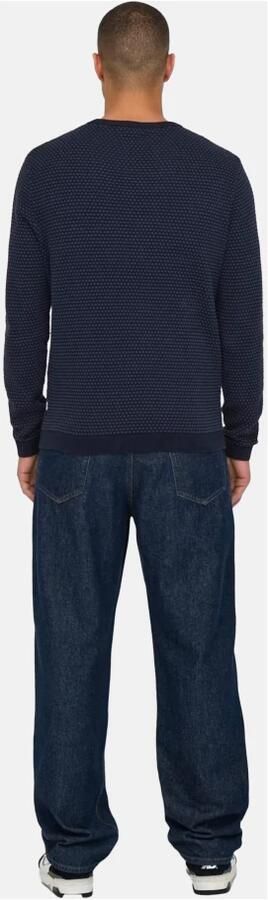 ONLY & SONS Trui met ronde hals ONSTAPA REG 12 STRUC LS CREW KNIT NOOS - Foto 4