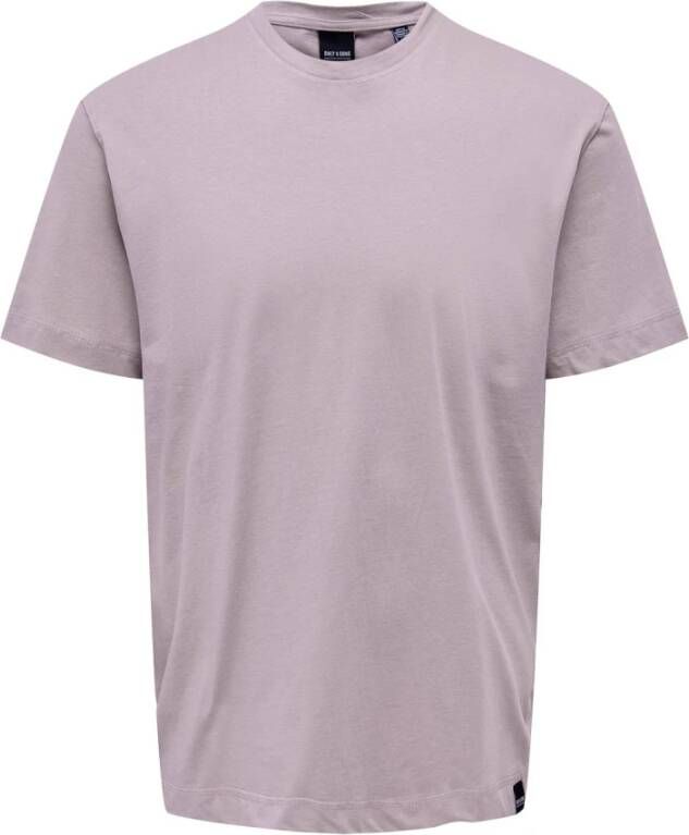 Only & Sons OYenSONS Onsmax Life REG SS Stitch TEE Noos Nirvana | Freewear Blauw Paars Heren