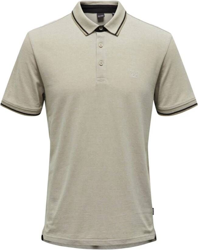 Only & Sons Polo Shirt Beige Heren