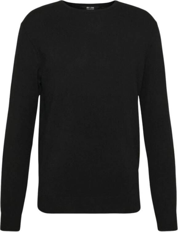 Only & Sons Ronde hals gekweek Zwart Heren