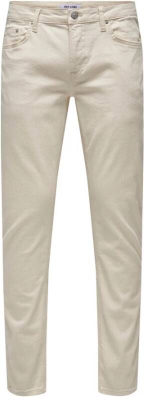 Only & Sons Slim-fit Trousers Beige Heren - Foto 2