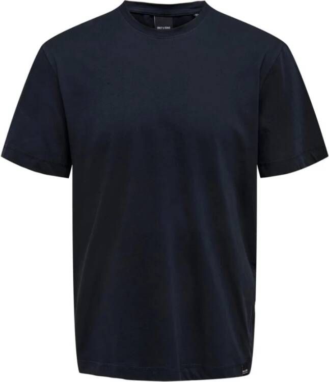 Only & Sons T-Shirts Blauw Heren
