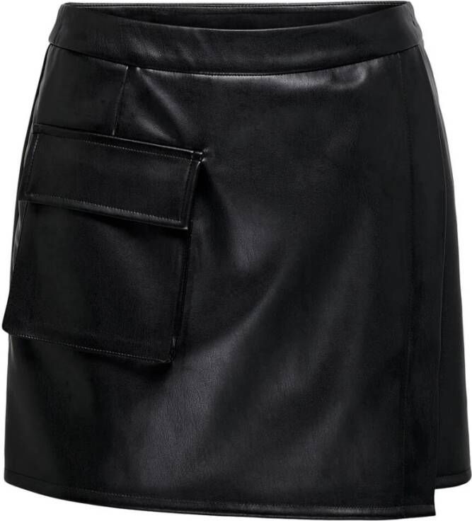 Only Faux Leather Skirt OTW Zwart Dames