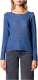 Only Blauwe Ronde Hals Gebreide Kleding voor Vrouwen Blue Dames - Thumbnail 3