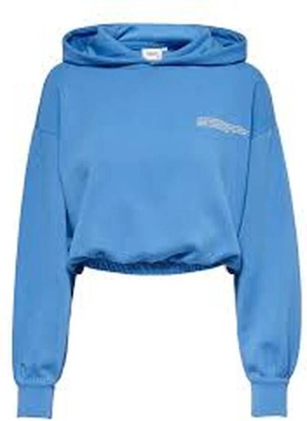 Only Hoodies Blauw Dames