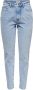 ONLY cropped high waist straight leg jeans ONLEMILY light blue denim regular - Thumbnail 3