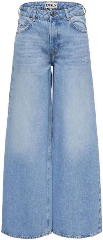 Only 15274581 Wide LEG Jeans Blauw Dames