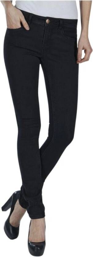 Only Zwarte Dames Jeans met Rits en Knoopsluiting Black Dames - Foto 3